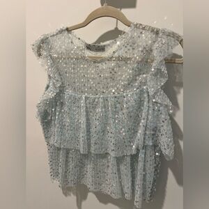 Zara Sequined top